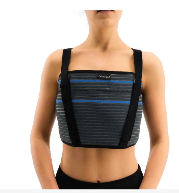 BREAST CORSET - SMOKED WITH STEEL SUPPORT - FREE SIZE