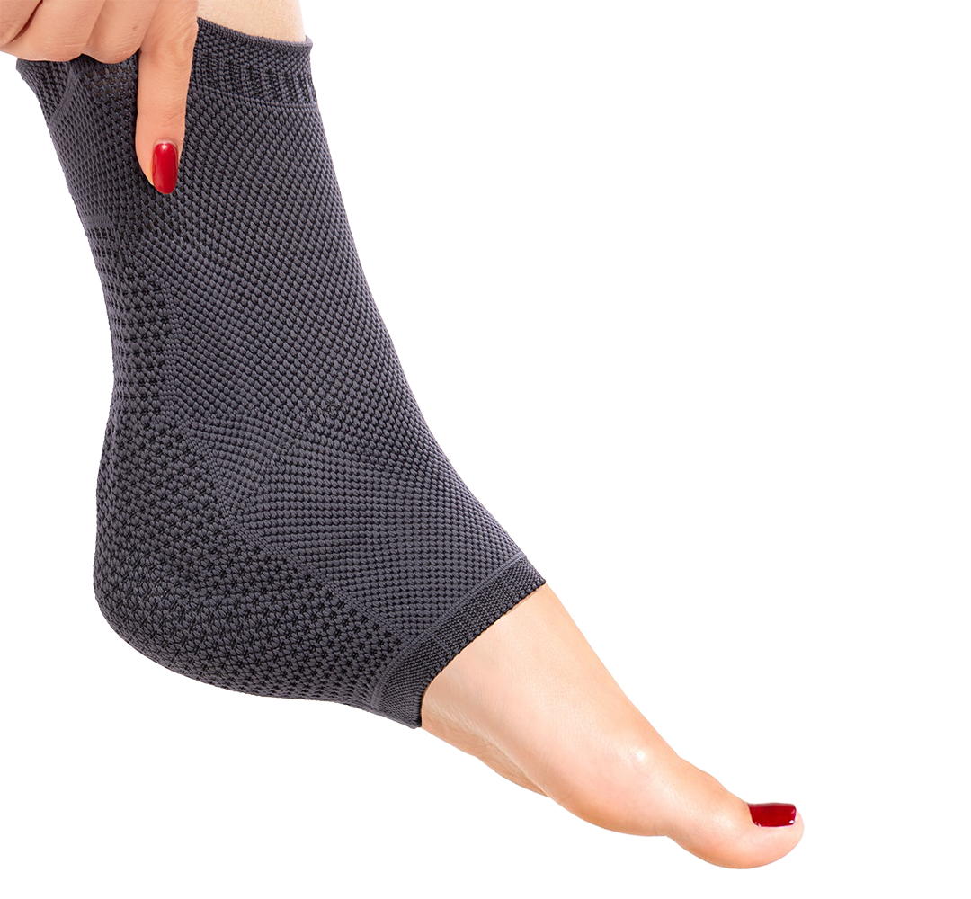 KNITTED SILICONE PAD SUPPORTED FOOT BRACE