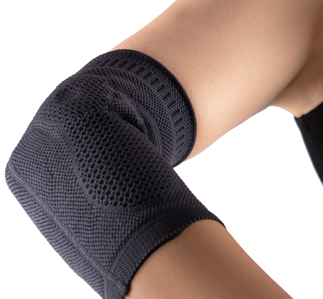 KNITTED SILICON PAD SUPPORTED ELBOW SUPPORT