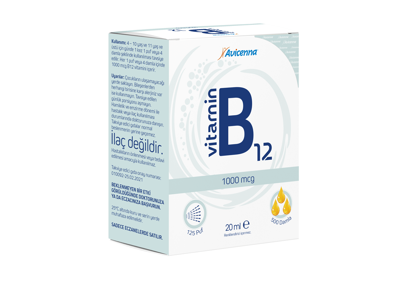 B12 Vitamini 1000 mcg Tablet