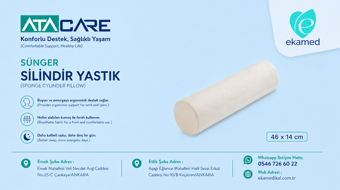 Sünger Silindir Yastık