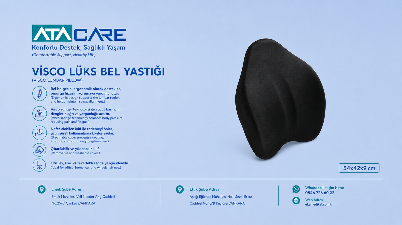 Visco Lüks Bel Yastığı